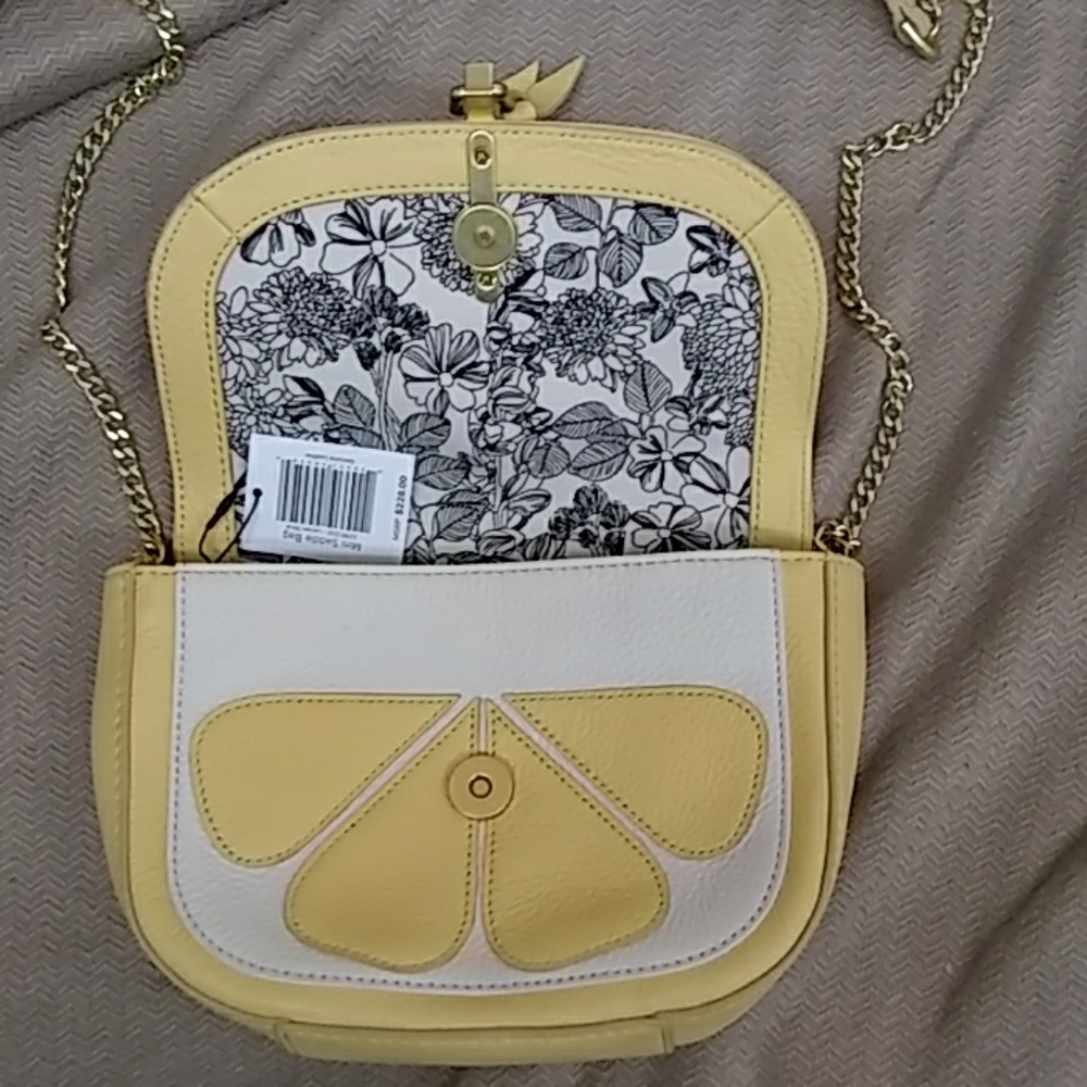 NWT Vera Bradley Mini Saddle Bag Lemonslice Purse